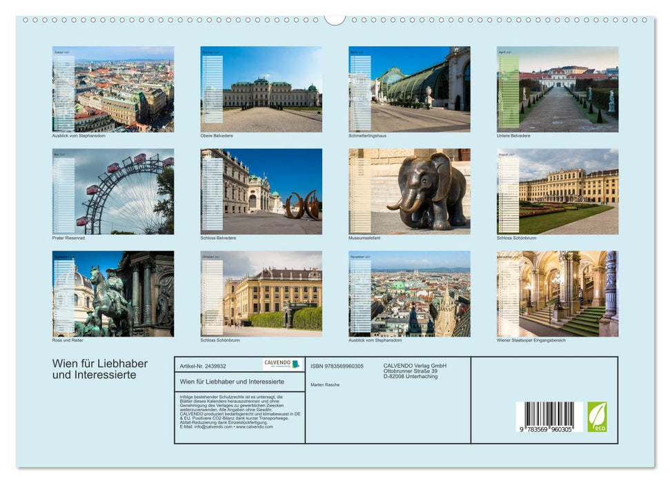 Wien für Liebhaber und Interessierte (CALVENDO Premium Wandkalender 2027)