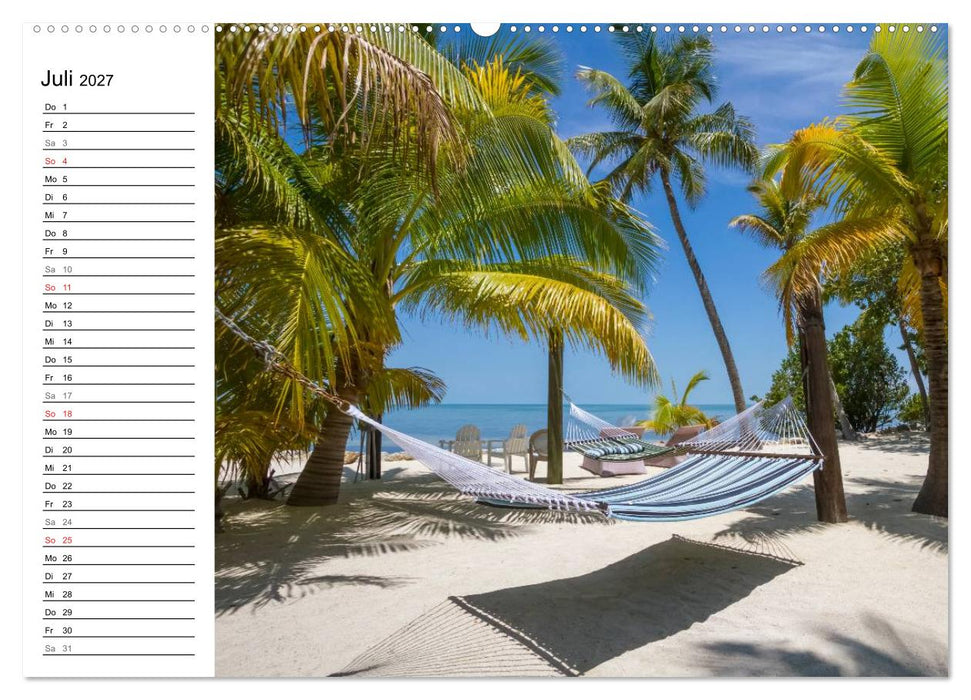 FLORIDA KEYS und KEY WEST Malerische Reiseroute (CALVENDO Premium Wandkalender 2027)