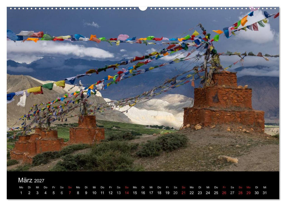 Buddhistische Chörten im Himalaya (CALVENDO Wandkalender 2027)