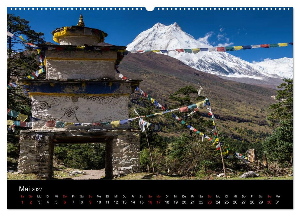 Buddhistische Chörten im Himalaya (CALVENDO Wandkalender 2027)