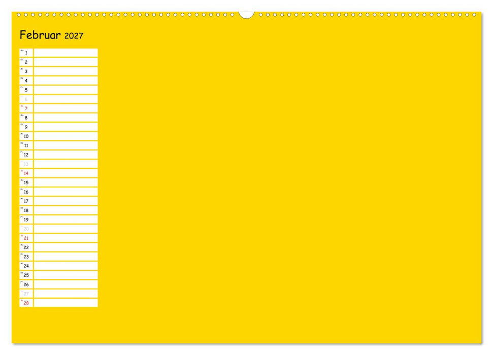 Bunter Bastelkalender (CALVENDO Wandkalender 2027)