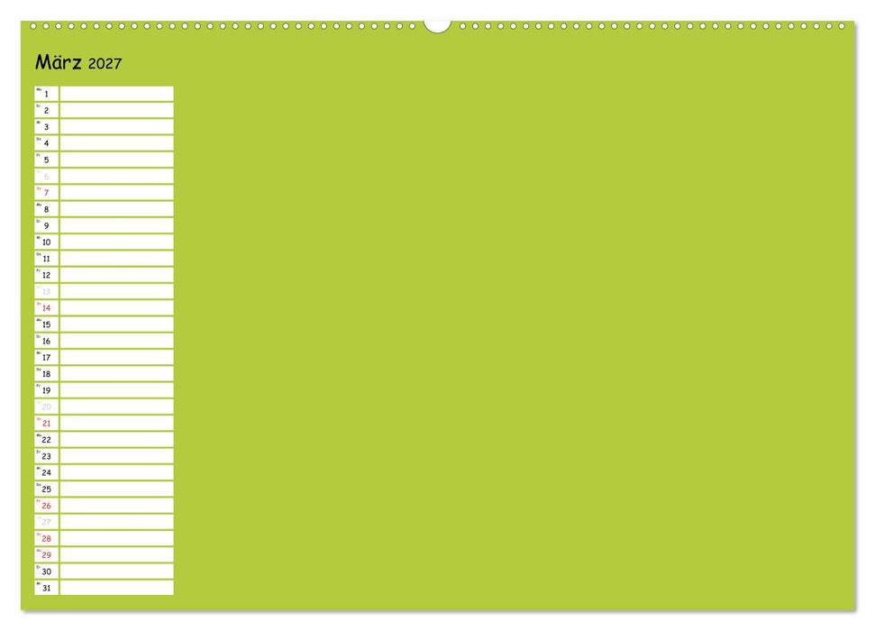 Bunter Bastelkalender (CALVENDO Wandkalender 2027)