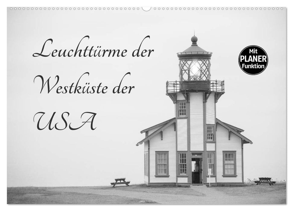 Leuchttürme der Westküste der USA (CALVENDO Wandkalender 2027)