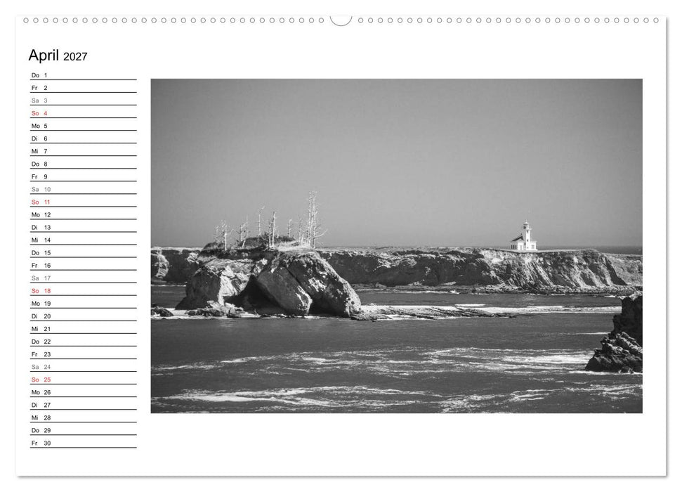 Leuchttürme der Westküste der USA (CALVENDO Wandkalender 2027)