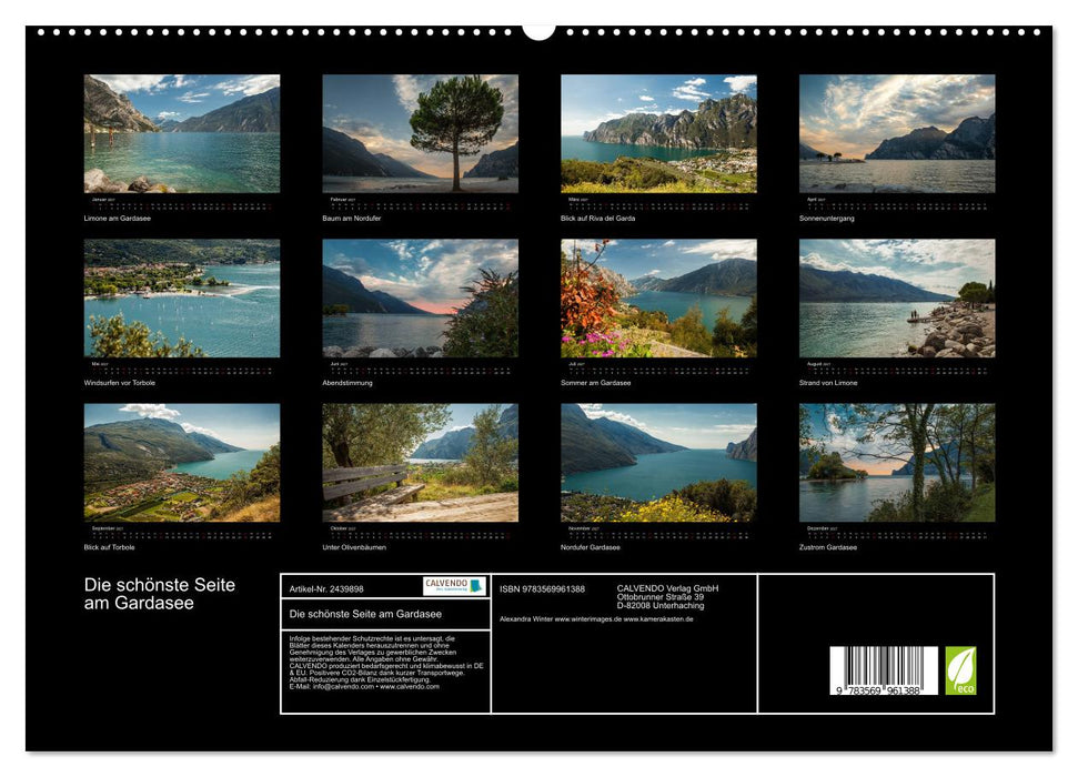 Die schönste Seite am Gardasee (CALVENDO Premium Wandkalender 2027)