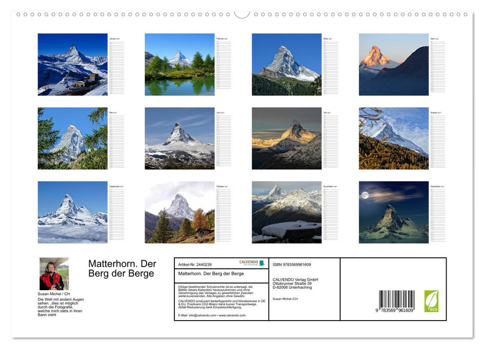 Matterhorn. Der Berg der Berge (CALVENDO Premium Wandkalender 2027)