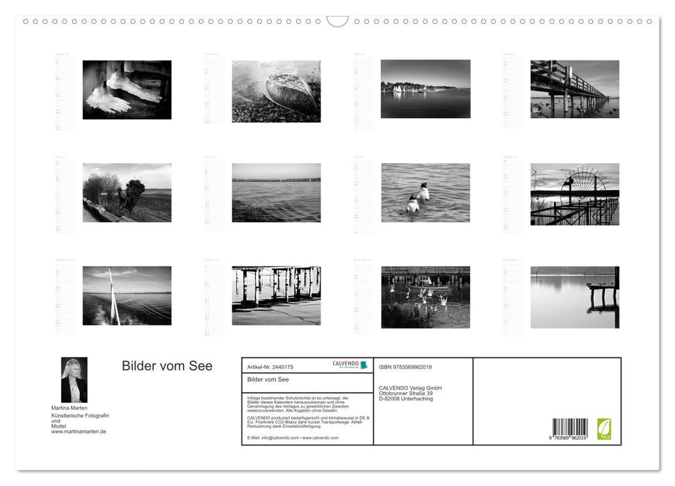 Bilder vom See (CALVENDO Wandkalender 2027)