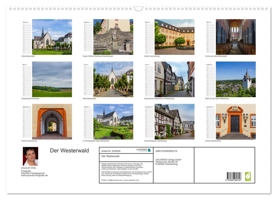 Der Westerwald (CALVENDO Wandkalender 2027)