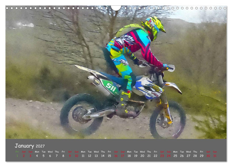 Enduro Racing (CALVENDO Monthly Calendar 2027)