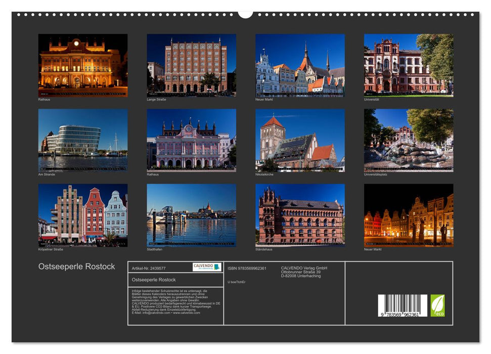 Ostseeperle Rostock (CALVENDO Premium Wandkalender 2027)