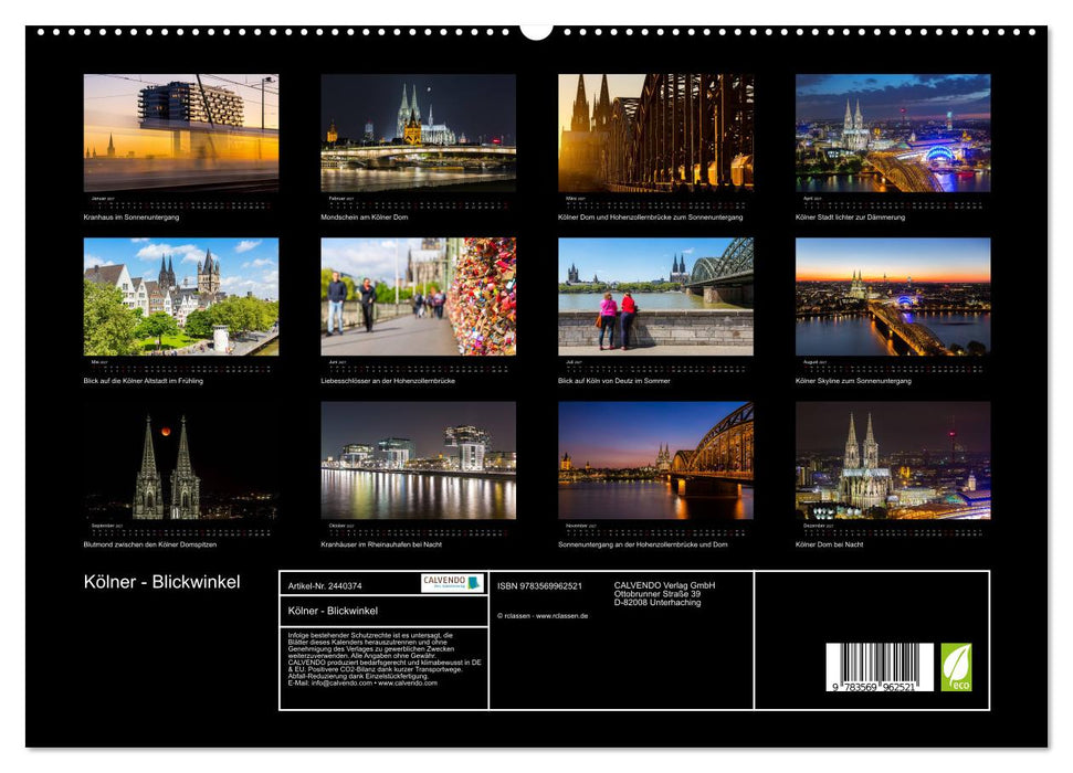 Kölner - Blickwinkel (CALVENDO Premium Wandkalender 2027)