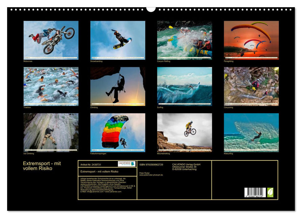 Extremsport - mit vollem Risiko (CALVENDO Wandkalender 2027)