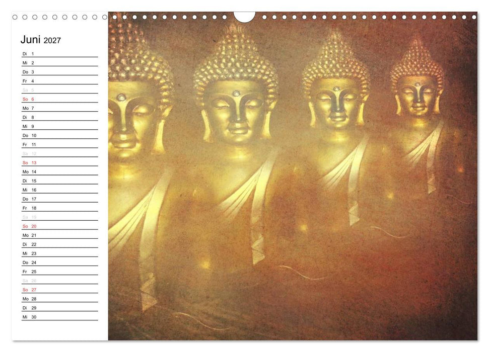 Buddha - Harmonie und Entspannung (CALVENDO Wandkalender 2027)