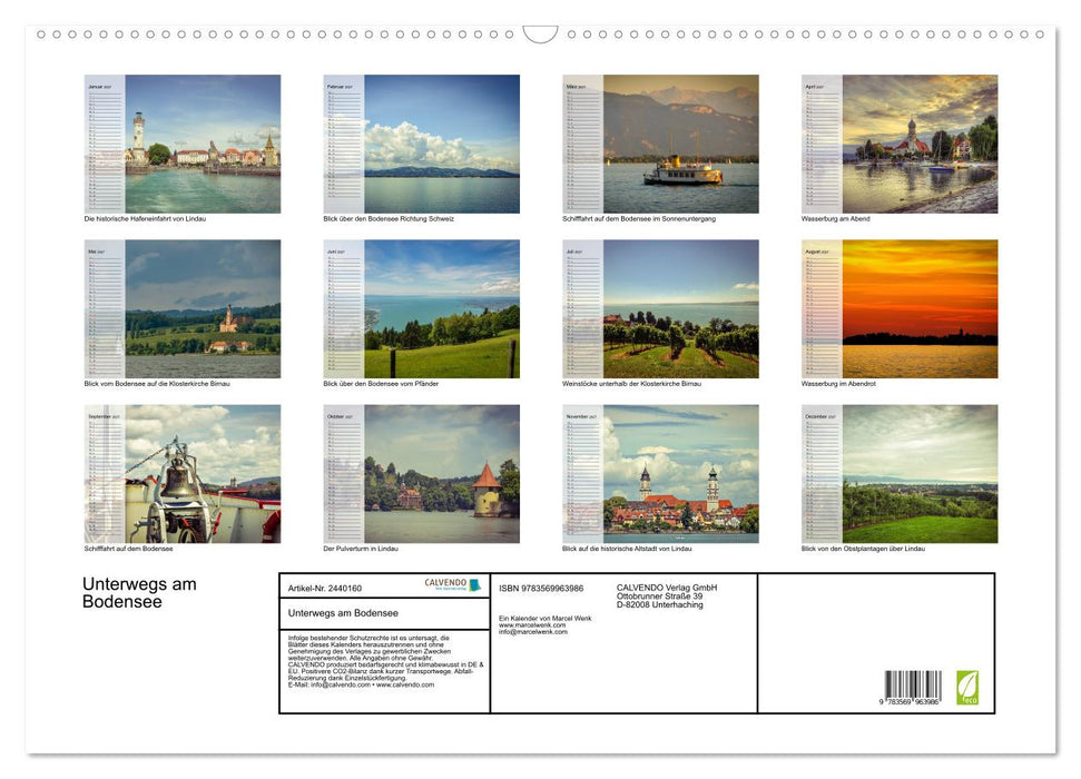 Unterwegs am Bodensee (CALVENDO Wandkalender 2027)