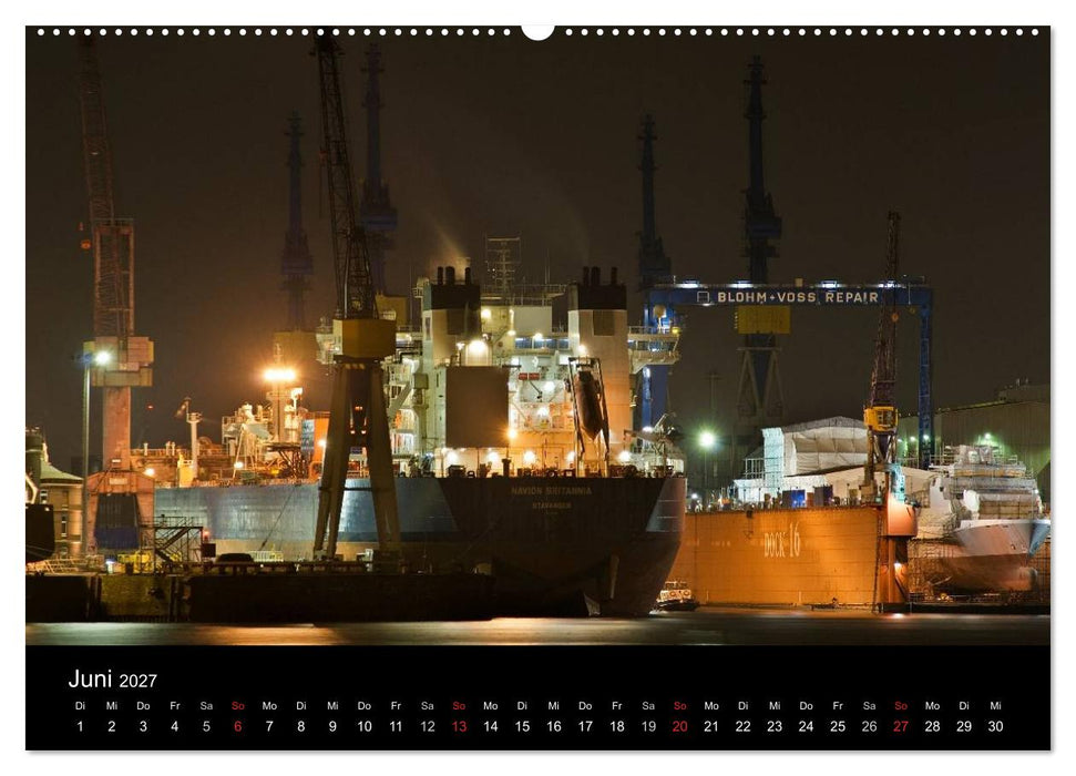 Hamburgs Nächte (CALVENDO Premium Wandkalender 2027)