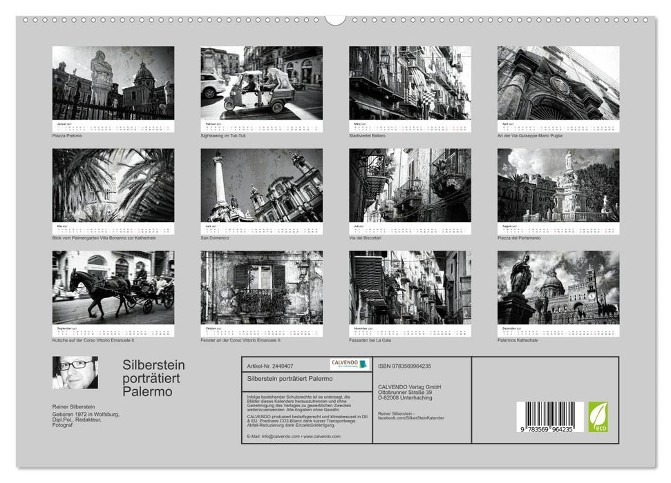 Silberstein porträtiert Palermo (CALVENDO Premium Wandkalender 2027)