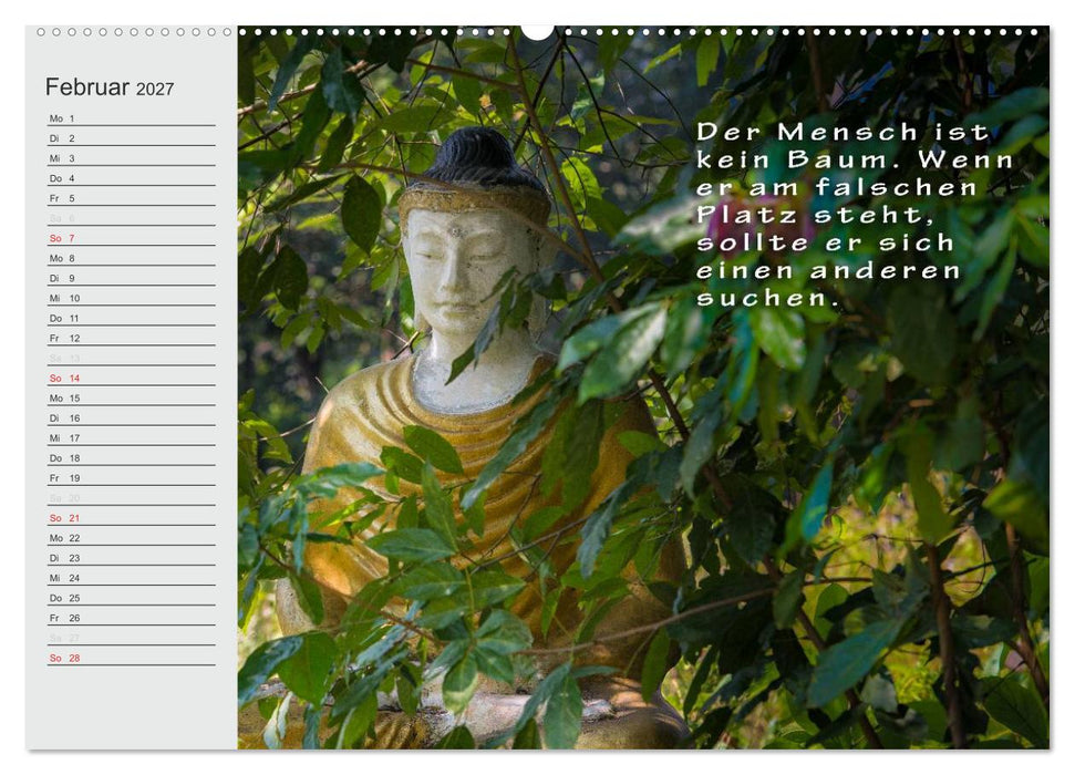 BUDDHA Buddhistische Weisheiten (CALVENDO Wandkalender 2027)