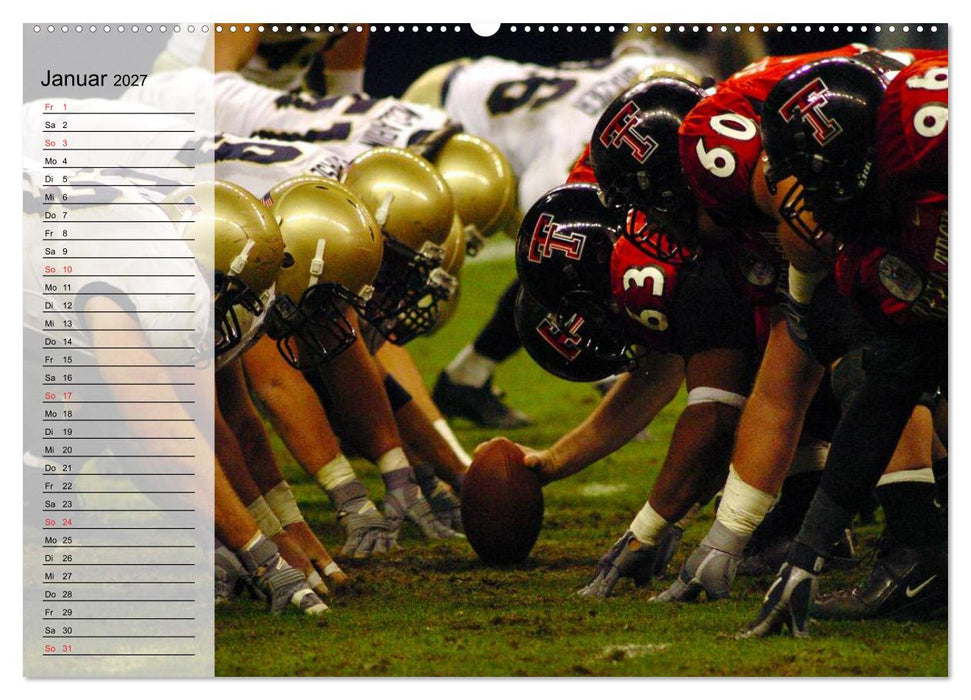 Sport. American Football (CALVENDO Premium Wandkalender 2027)