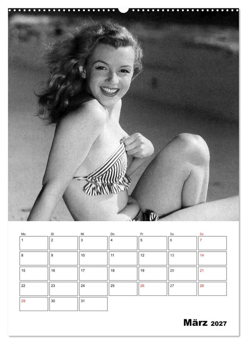 Marilyn Monroe. Weltstar und Sexsymbol (CALVENDO Premium Wandkalender 2027)