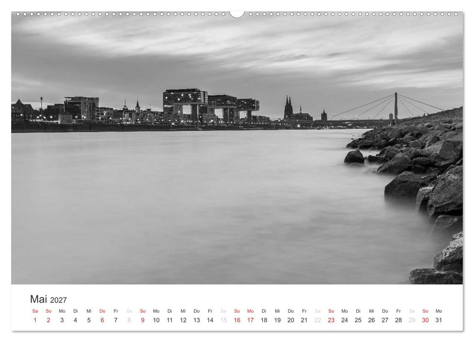 Köln - monochrome Ansichten (CALVENDO Wandkalender 2027)