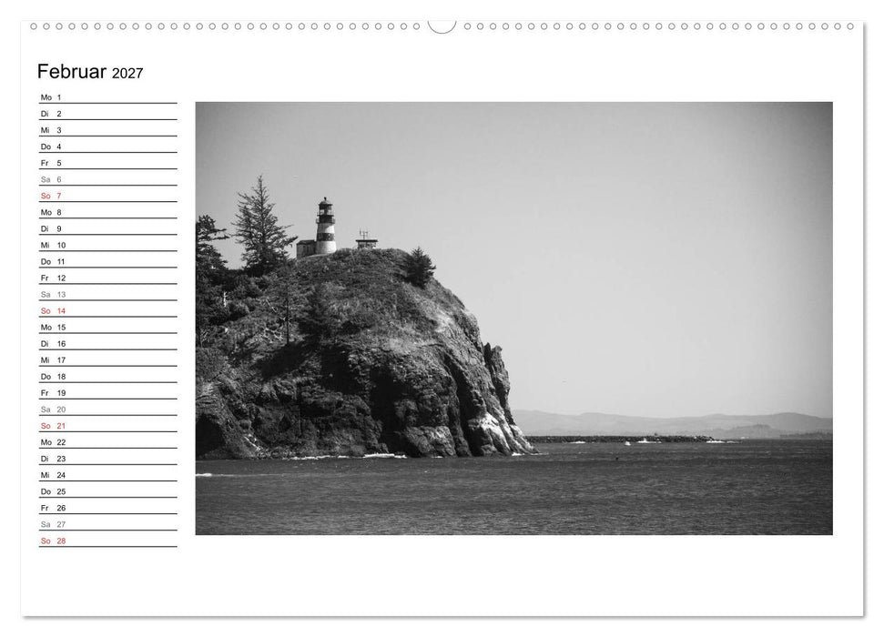 Leuchttürme der Westküste der USA (CALVENDO Premium Wandkalender 2027)