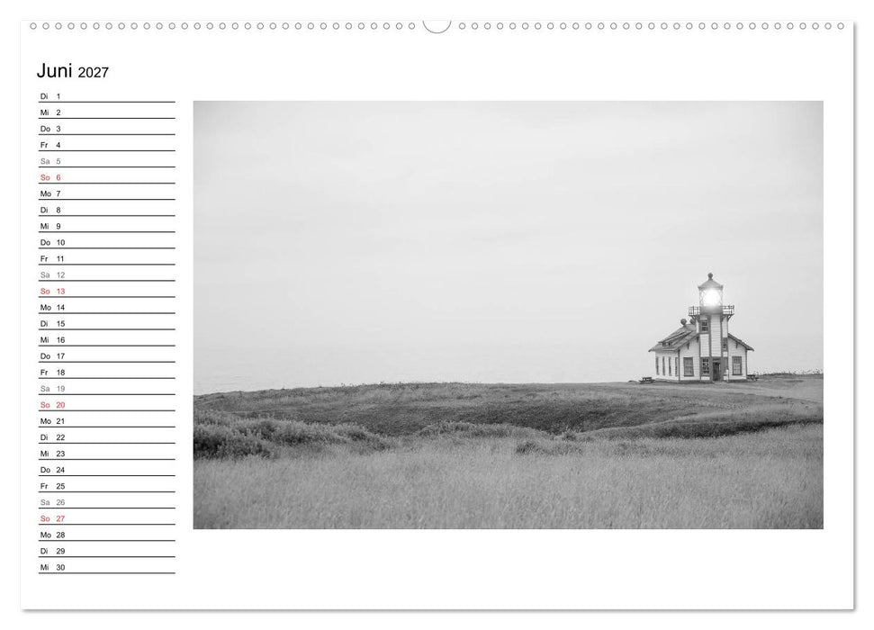 Leuchttürme der Westküste der USA (CALVENDO Premium Wandkalender 2027)