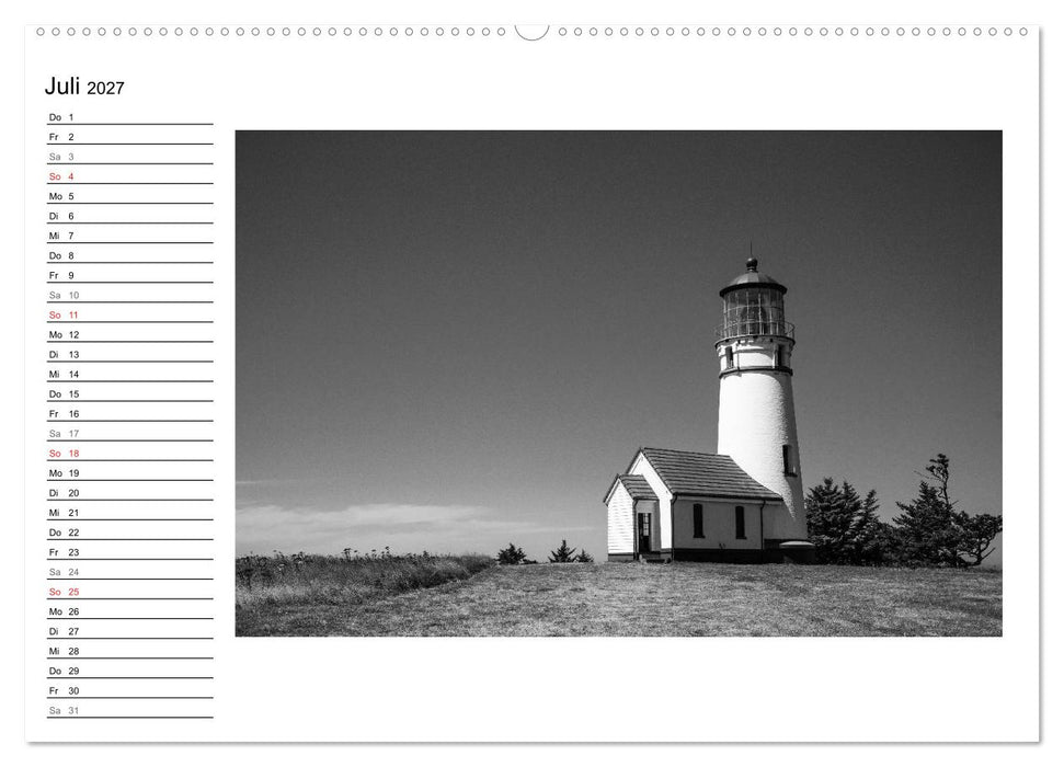 Leuchttürme der Westküste der USA (CALVENDO Premium Wandkalender 2027)