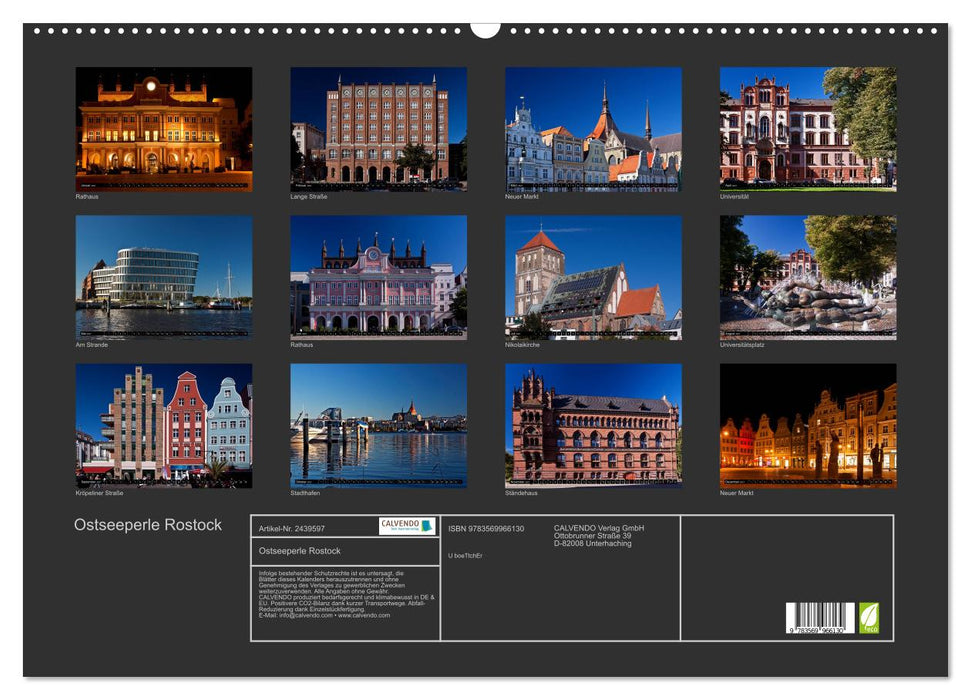 Ostseeperle Rostock (CALVENDO Wandkalender 2027)