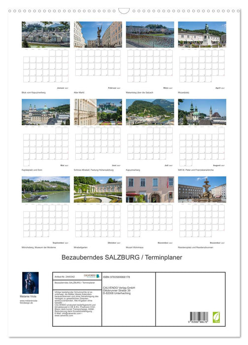 Bezauberndes SALZBURG / Terminplaner (CALVENDO Wandkalender 2027)