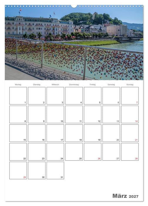 Bezauberndes SALZBURG / Terminplaner (CALVENDO Wandkalender 2027)