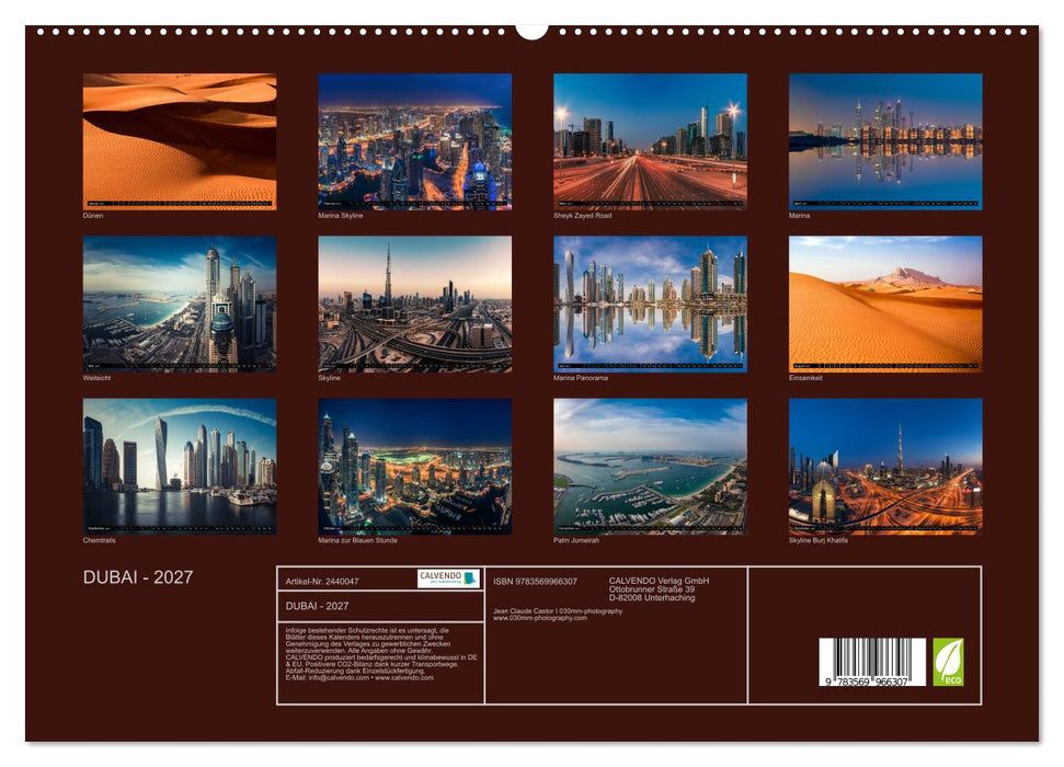 DUBAI - 2027 (CALVENDO Premium Wandkalender 2027)