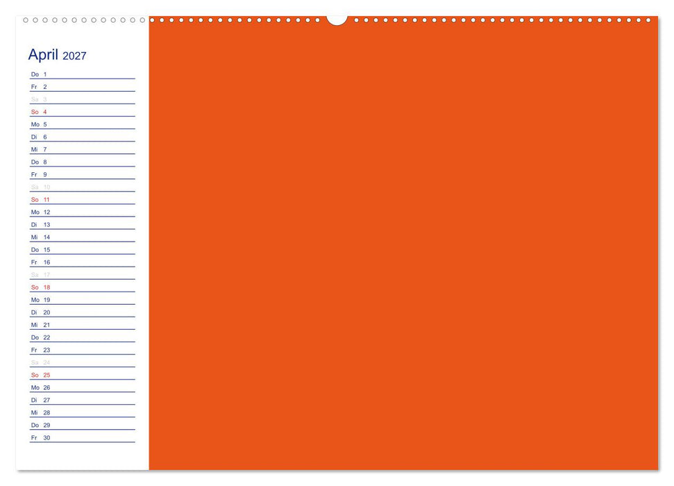 Farbiger Bastelkalender (CALVENDO Premium Wandkalender 2027)