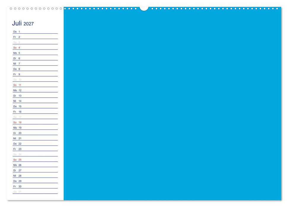 Farbiger Bastelkalender (CALVENDO Premium Wandkalender 2027)