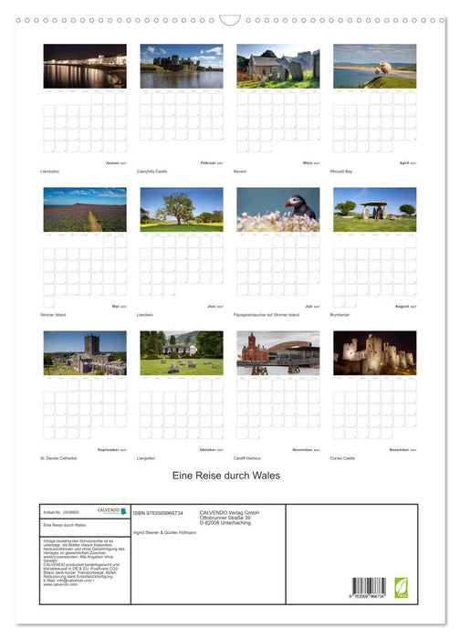 Eine Reise durch Wales (CALVENDO Wandkalender 2027)