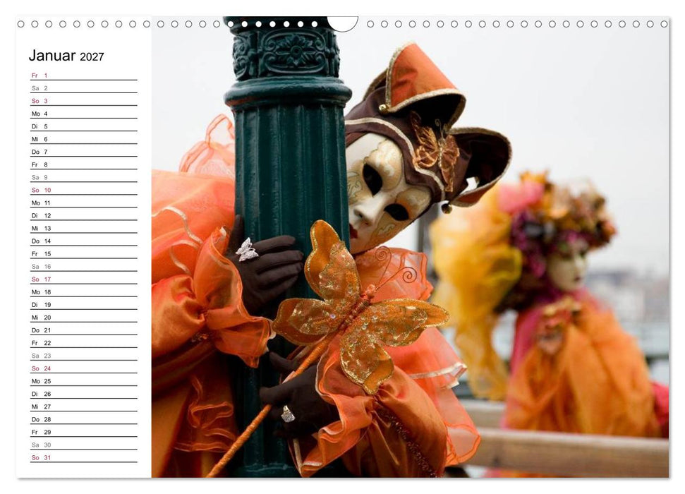 Carnevale di Venezia 2027 (CALVENDO Wandkalender 2027)