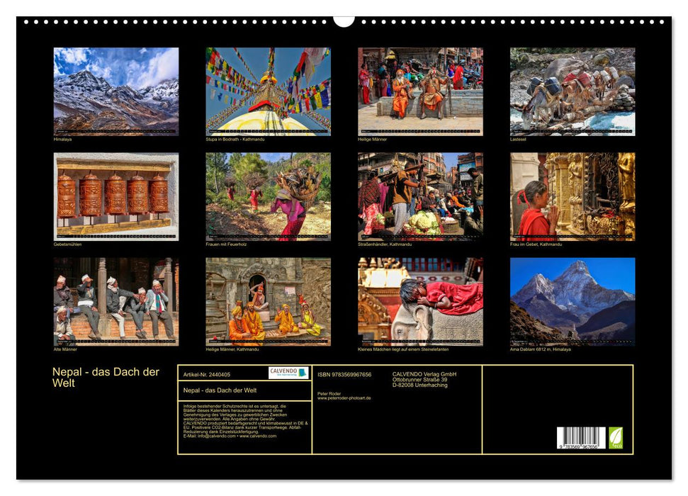 Nepal - das Dach der Welt (CALVENDO Wandkalender 2027)