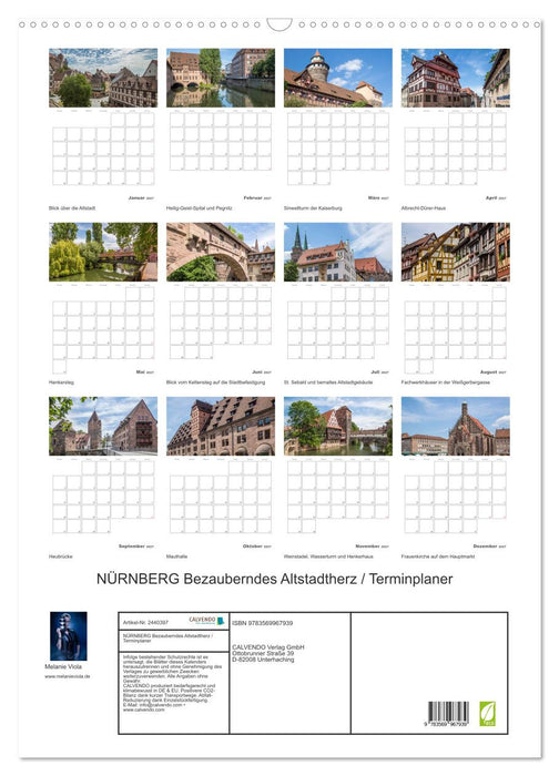 NÜRNBERG Bezauberndes Altstadtherz / Terminplaner (CALVENDO Wandkalender 2027)