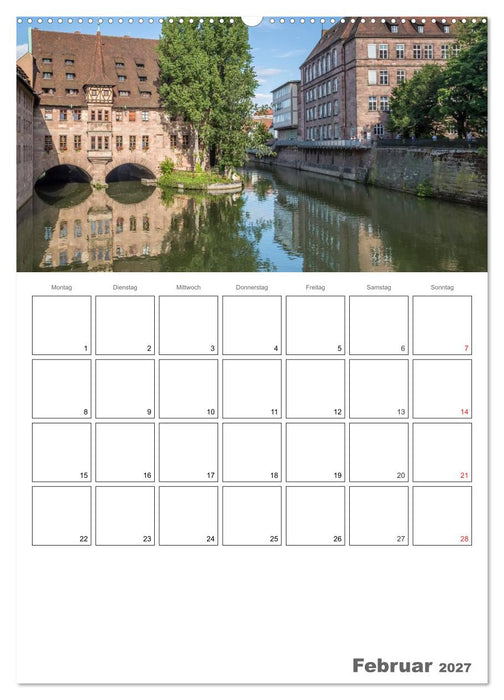 NÜRNBERG Bezauberndes Altstadtherz / Terminplaner (CALVENDO Wandkalender 2027)