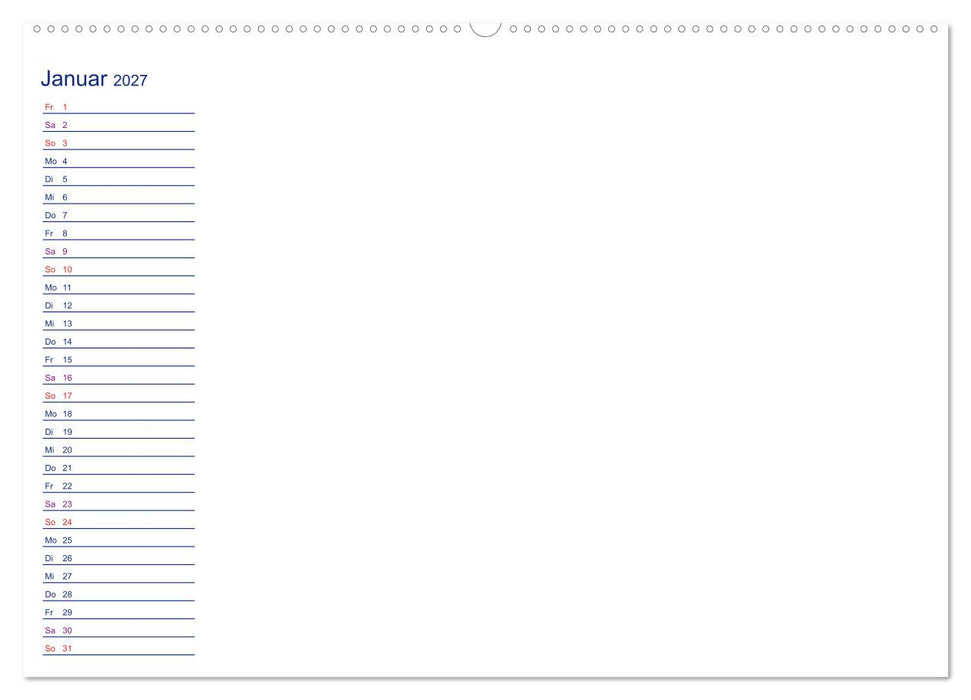 Farbiger Bastelkalender (CALVENDO Wandkalender 2027)