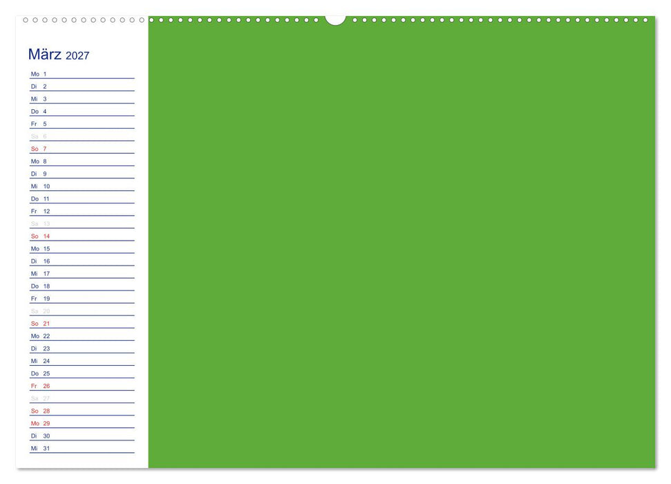 Farbiger Bastelkalender (CALVENDO Wandkalender 2027)