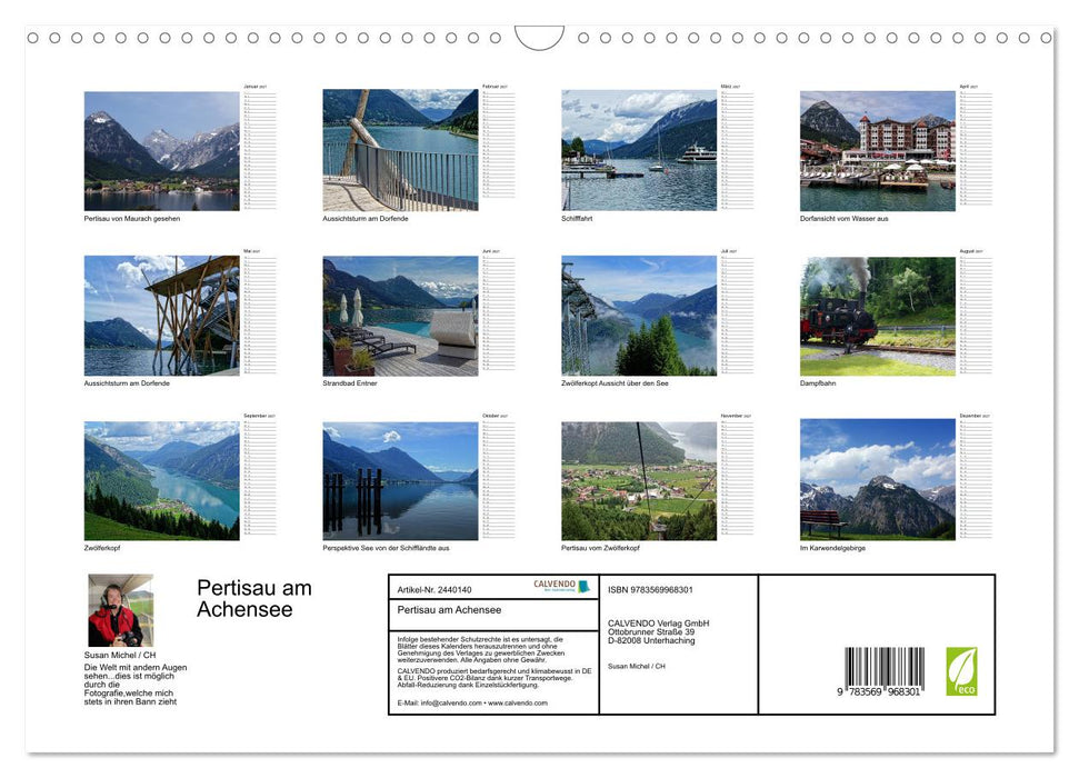 Pertisau am Achensee (CALVENDO Wandkalender 2027)