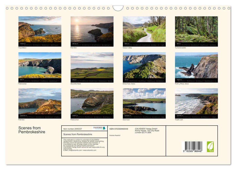 Scenes from Pembrokeshire (CALVENDO Monthly Calendar 2027)