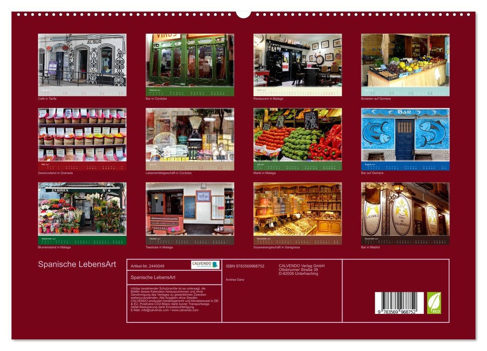 Spanische LebensArt (CALVENDO Premium Wandkalender 2027)