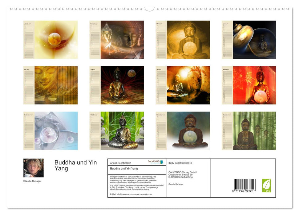 Buddha und Yin Yang (CALVENDO Premium Wandkalender 2027)