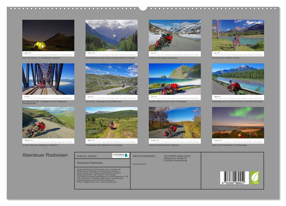 Abenteuer Radreisen (CALVENDO Premium Wandkalender 2027)