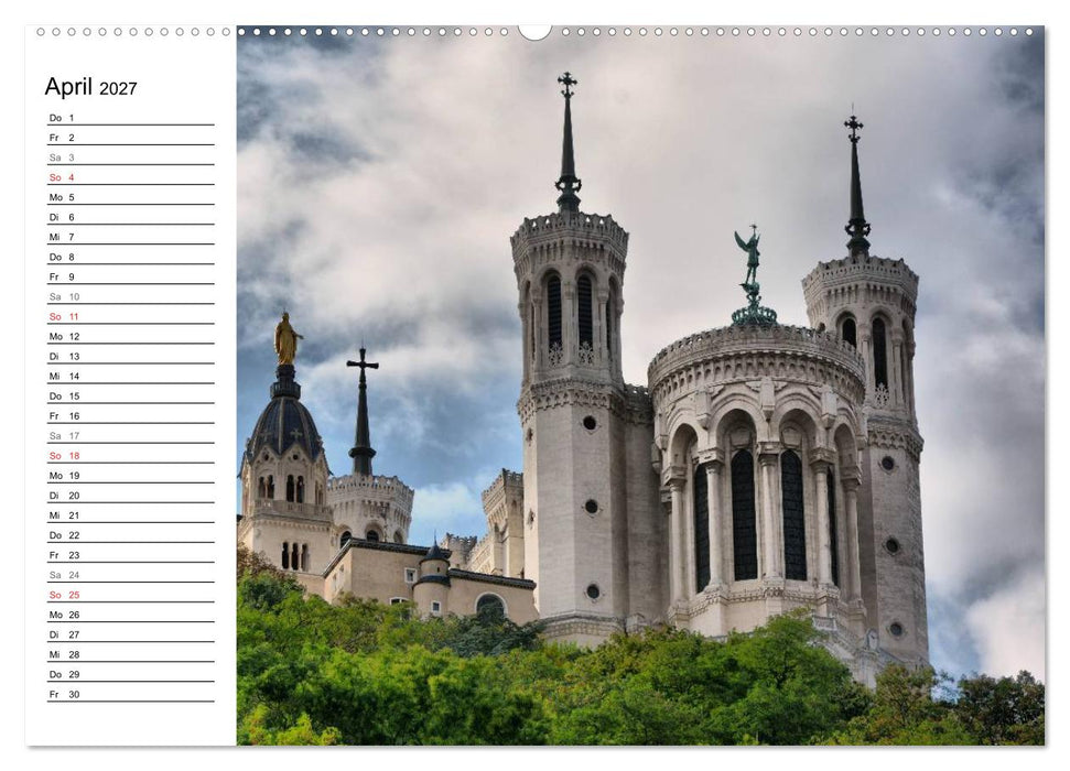 Frankreichs große Städte - Lyon (CALVENDO Premium Wandkalender 2027)