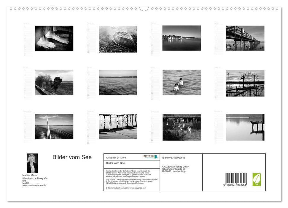 Bilder vom See (CALVENDO Premium Wandkalender 2027)