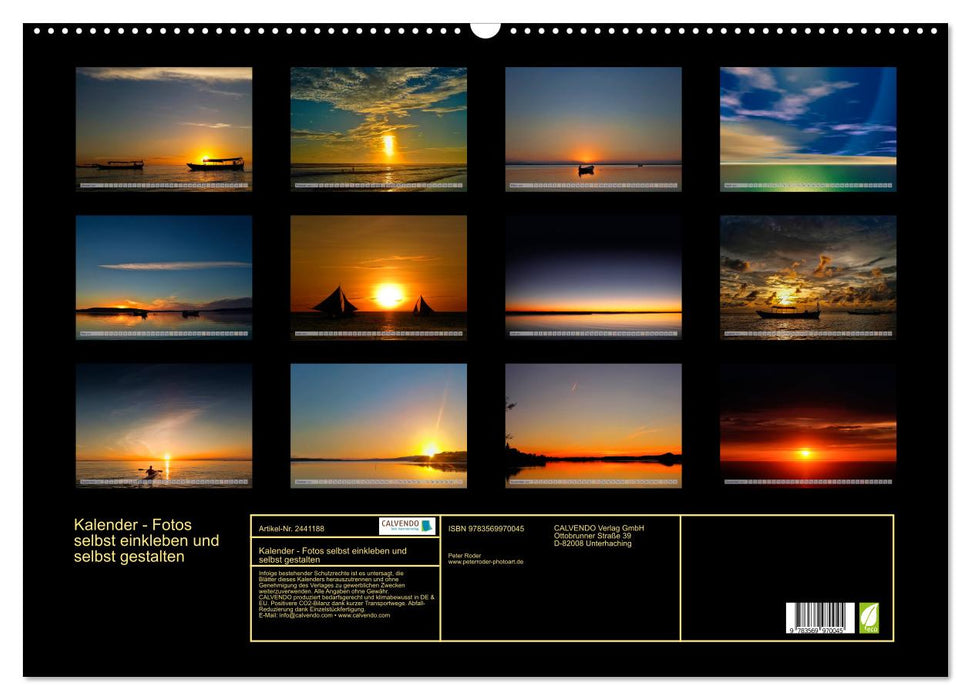 Kalender - Fotos selbst einkleben und selbst gestalten (CALVENDO Wandkalender 2027)