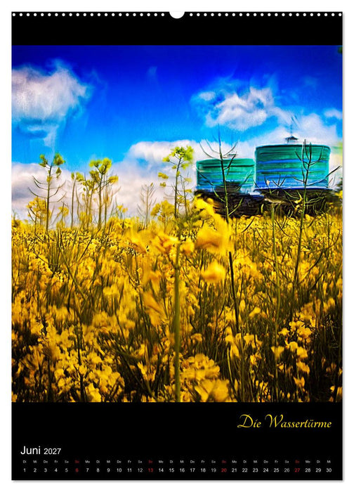 Herten - Digital gemalt (CALVENDO Premium Wandkalender 2027)