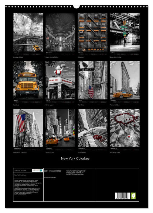 New York Colorkey (CALVENDO Wandkalender 2027)